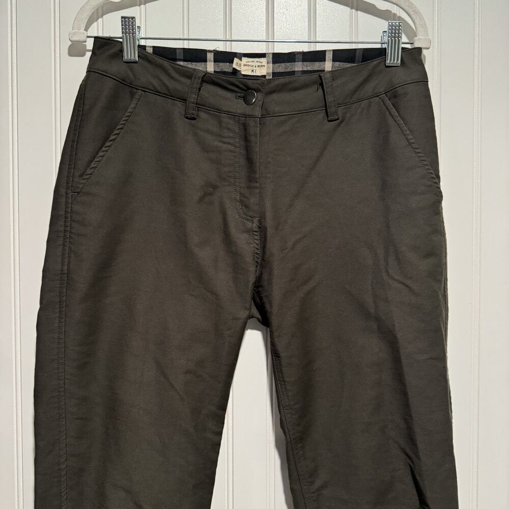 Bridge Burn Market Pants Olive Green Size 27 - Picture 2 of 5